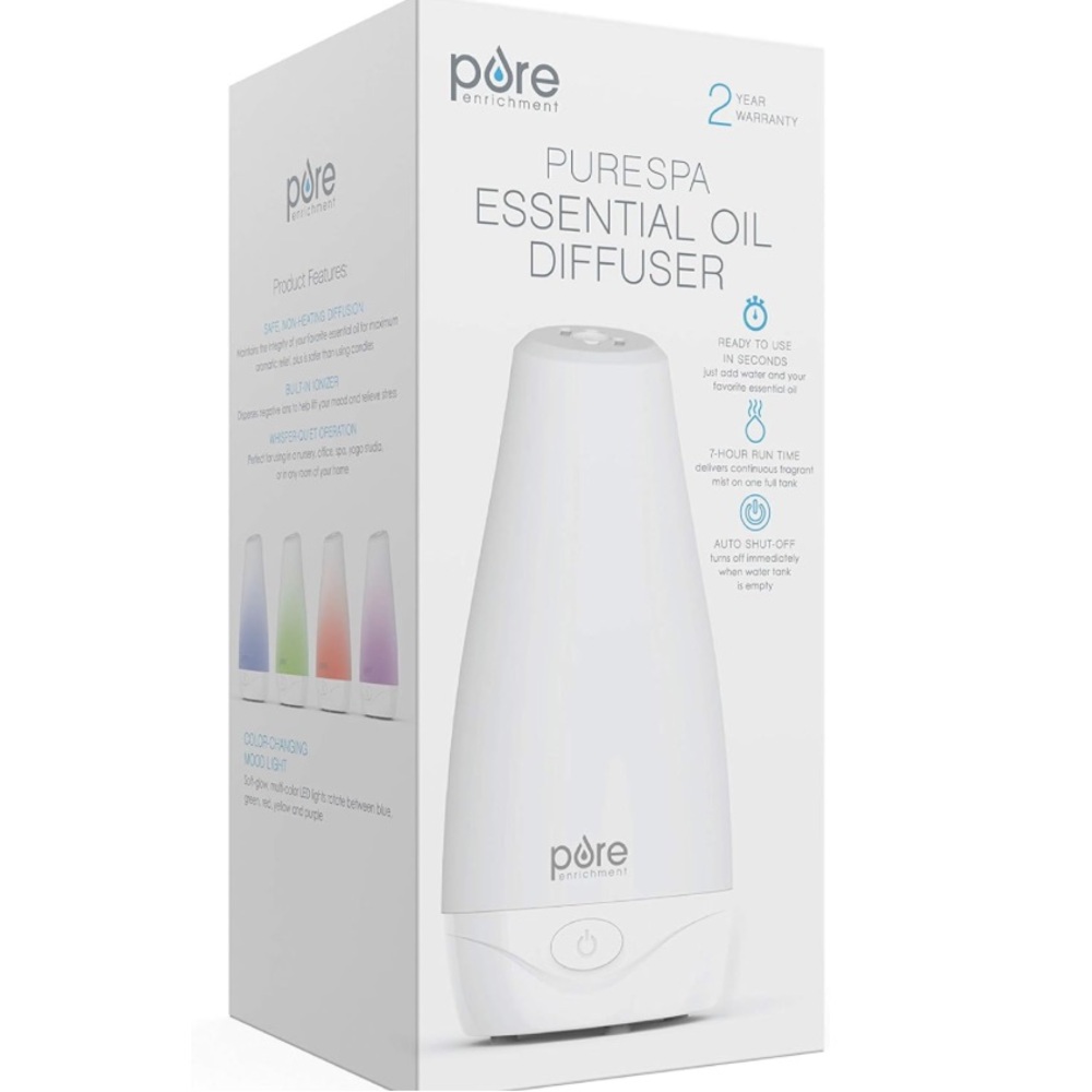 NIB Pure Enrichment Aromatherapy Spa Essential Oil Diffuser